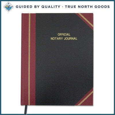 Burgundy Notary Log Book, 96 Pages, Durable Hardbound Design for Professionals