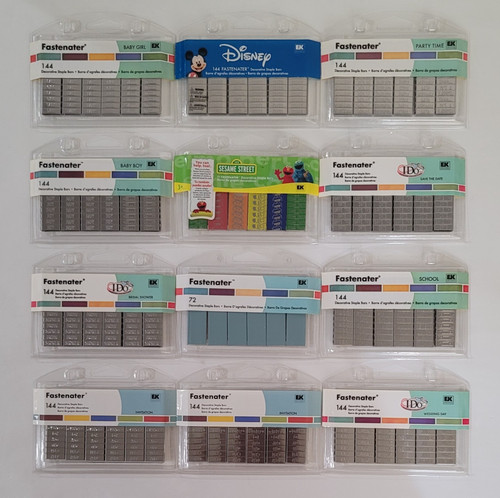 FASTENATER Decorative STAPLE BARS - You Choose - BUY MORE & SAVE BIG ON SHIPPING