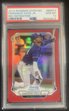 PSA 10 GEM MT 2019 Topps Bowman Sterling Red Refractor /5 Fernando Tatis Jr RC