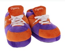 TIGERS FOCO UNISEX SNEAKER'S COZY SLIPPERS NWT ORANGE size Large