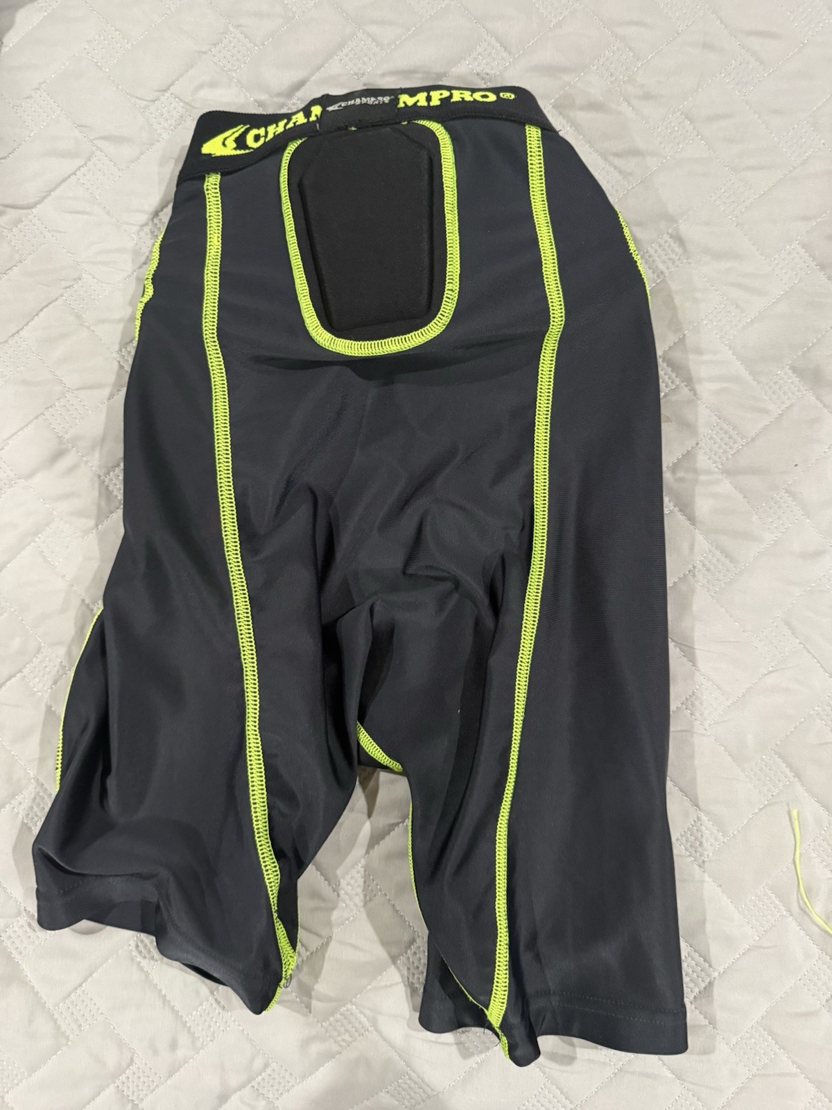  Champro Sports Bull Rush 5-Pad Football Girdle Compression Fit XL Youth Black