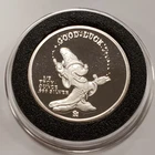 1/2oz .999 Silver Round - Mickey Mouse Sorcerer Good Luck - Proof - SKU-Q2011