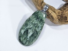 Seraphinite Pendant, 925 Silver, 53mm, No.13, Video