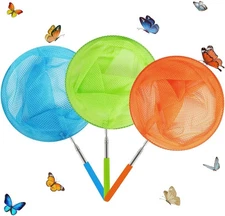 Skrtuan Kids Telescopic Butterfly Fishing Nets Great for Catching Insect Net Per