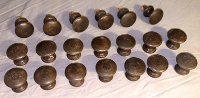#ad Great Lot 20 Antique Wooden Drawer or Cabinet Knobs 1 1 4quot; wide $39.99