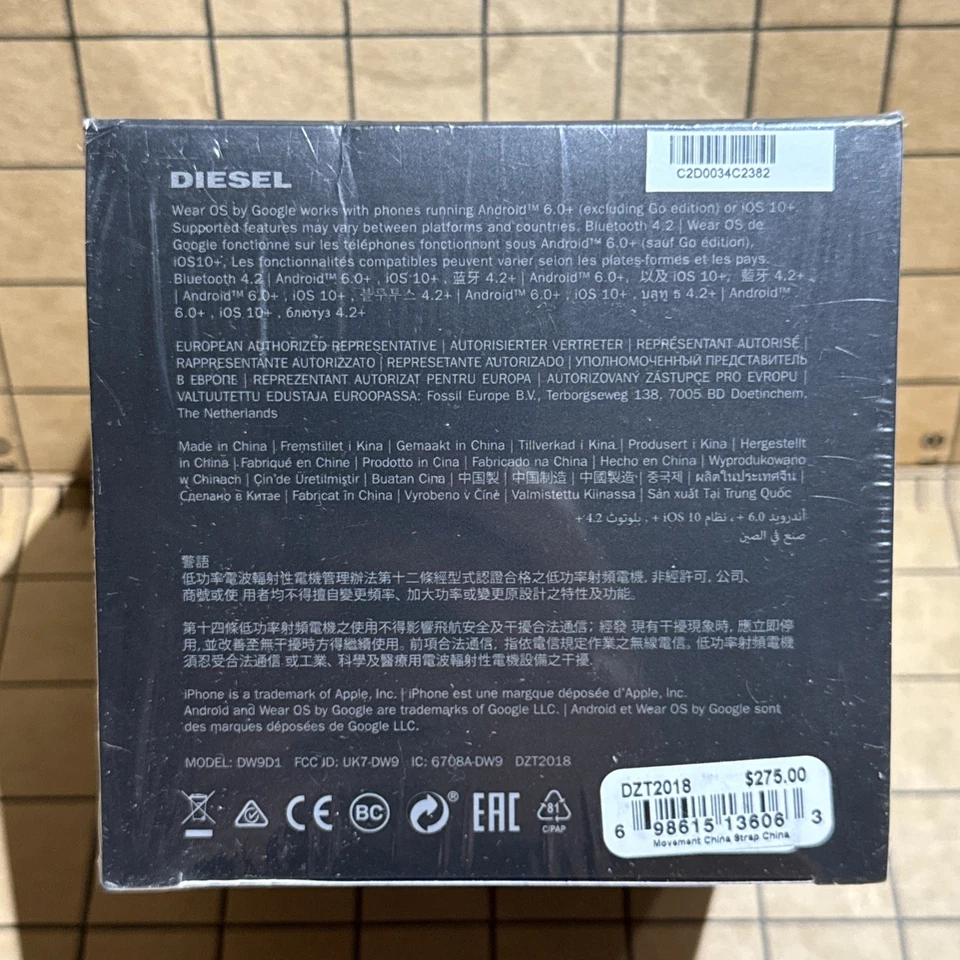 Diesel On SmartWatch Wear OS By Google Brand New/In Box Fadelite DZT2018 - Image 4 of 4