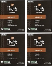 Peet's Dark Roast Keurig K-Cup Pods, French Roast 88ct - BB 04/2026
