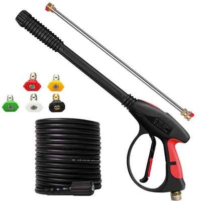 #ad High Pressure 4000PSI Car Power Washer Gun Spray Wand Lance Nozzle 30ft Hose Kit $39.79