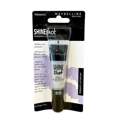 Maybelline New York Shine Shot Prismatic Lip Gloss Top Coat 02 .5 fl oz