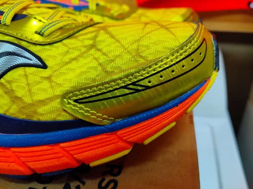Men's sz 13 Saucony Breakthru Yellow Blue Orange Athletic Running Shoes - MINT - Bild 12 von 15