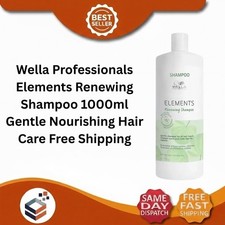 Image of Wella Professionals Elements Renewing Shampoo 1000ml Gentle Nourishing Hair Care