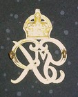 Authentic King's Own Norfolk Yeomanry 1937-52 George VI cap badge w/solid mounts — photo 2