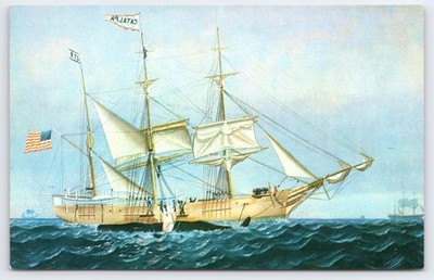 Whaling Brig Leonidas New Bedford Whaling Museum Postcard