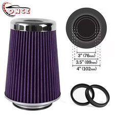 High Performance Cold Air Intake Air Filter 3 3.5 4 Inlet Cone Dry Filter