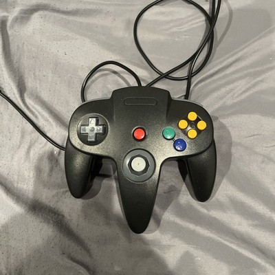 USB Wired Classic Black Controller For Nintendo 64 N64 Very Good 9E