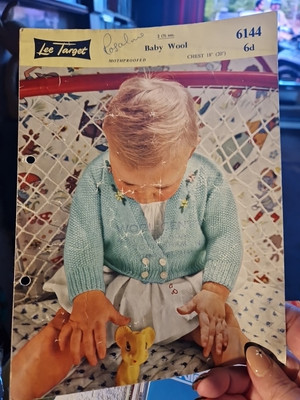Lister Lee Target 6144 Vintage Babys Strickmuster Jacke Cardigan 18''