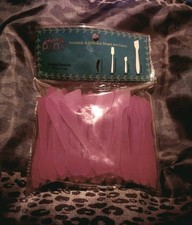 New Factory Sealed PANA 3-1/4" Angled Spatulas - 1 Package of 100 - Hot Pink