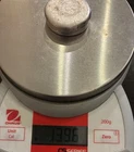 One round .999 fine silver Home poured, 139.6 Grams. or 4.93 Oz.