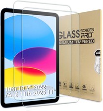 Bighan 2 Pack Screen Protector Compatible with iPad (A16) 11th/10th Generation