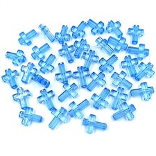 Loose Spacer Beads 50Pcs/Pack Acrylic Cross Beads Transparent DIY 13 16mm