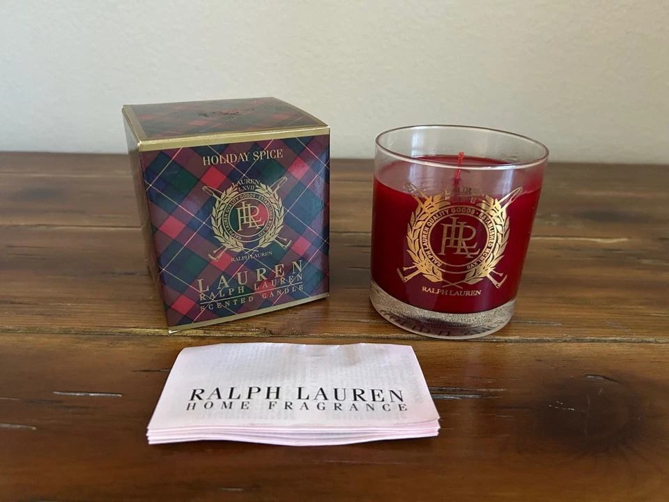 Ralph Lauren Holiday Spice Fragrance Diffuser & 7oz Scented Candle Set Christmas - Image 3 of 4