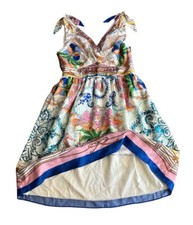 NWT Anthropologie Tied Acionna Silk Dress by Collette Dinnigan - 6P - Pockets