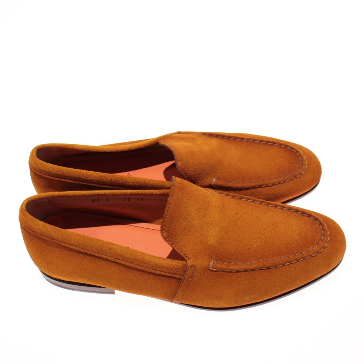 Santoni NWB Daisy Loafers Size 9 US 10 in Orange Suede Made in Italy Santoni NWB Daisy Loafers Size 9 US 10 in Orange Suede Made  main image 2