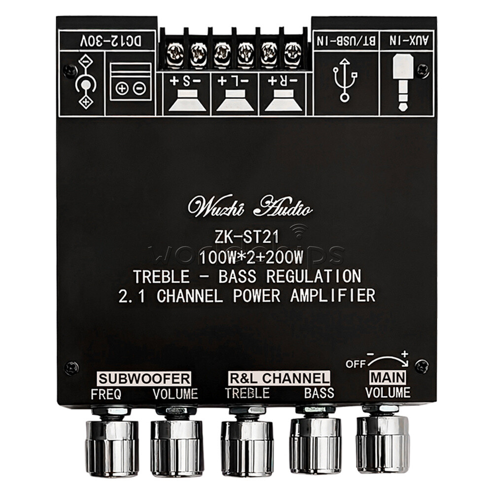 ZK-ST21 100W+100W+200W 2.1 Channel Bluetooth Digital Power