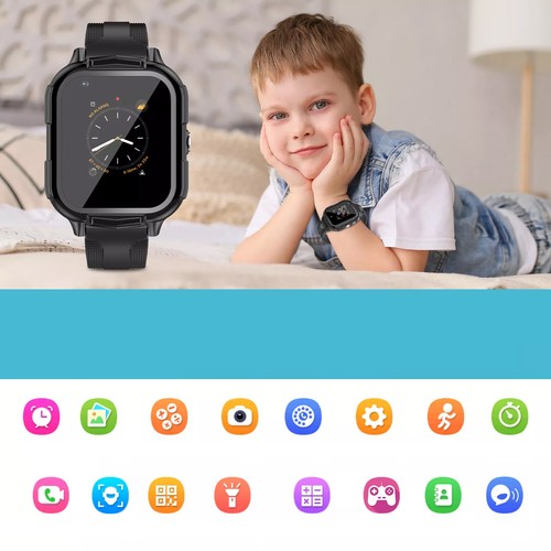 Kinder Telefonuhr Kids Smartwatch LBS Uhr SIM SOS Wasserdicht IP68 Armbanduhr DE - Zdjęcie 2 z 26