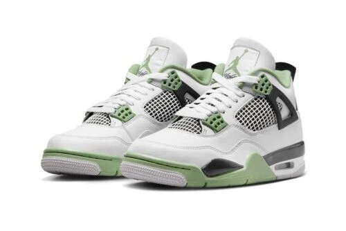Nike Air Jordan 4 Retro Seafoam Oil Green (W) Shoe Women's Size 10W (AQ9129103)