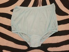 Vanity Fair LACE Nouveau Sissy Shiny Granny Panties 7/L