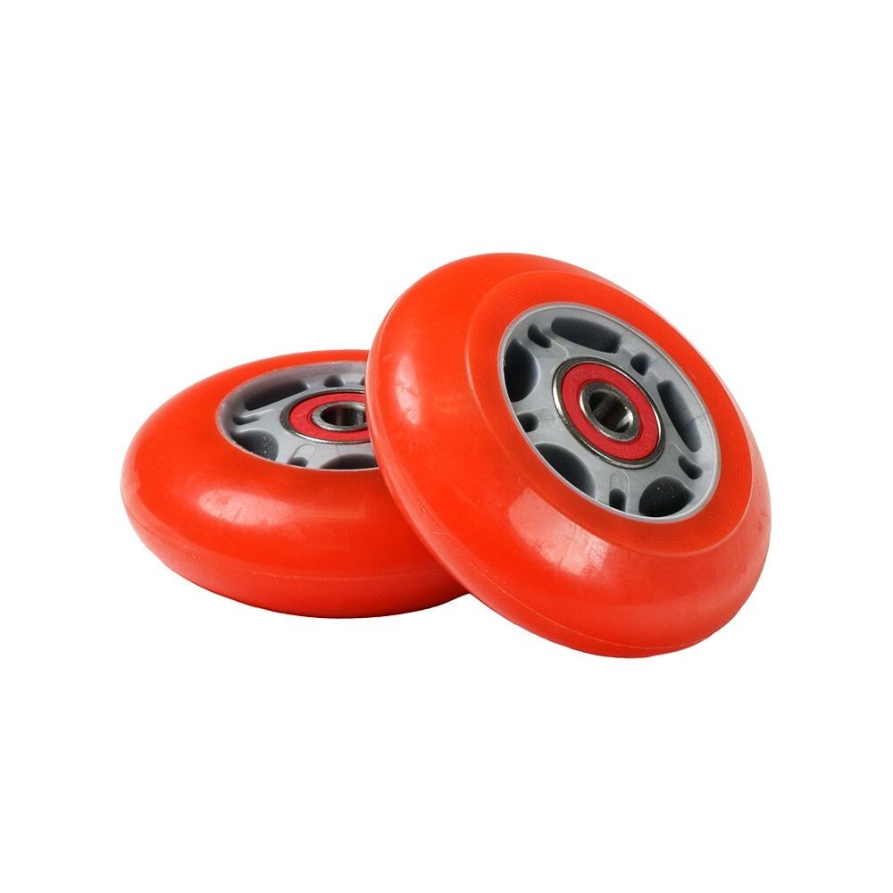 76mm Wheel for Razor FlashRider RipRider 360 Orange Wheel Silver