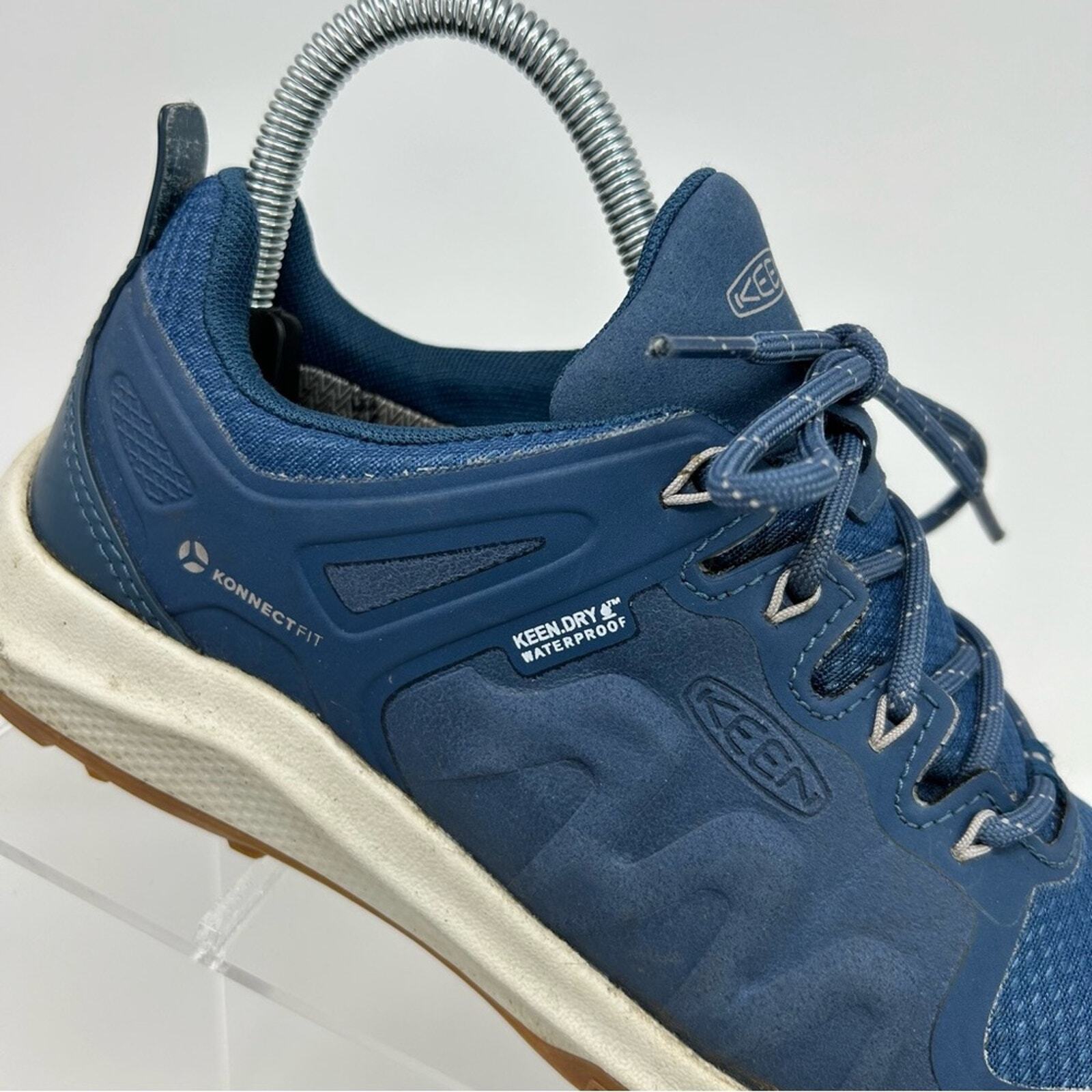 Scarpe da trekking attive all'aperto Keen Explore blu traspiranti in rete impermeabile taglia 7