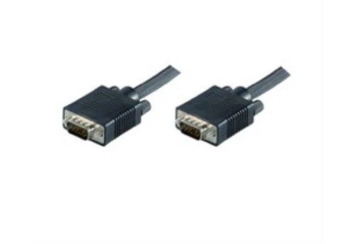 MicroConnect SVGA HD15 1m M-M Black DoubleShielded 1900x1200, 9539-3-M