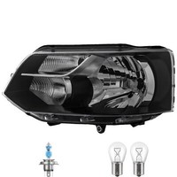 Scheinwerfer Links Schwarz H4/P21W FüR VW Multivan V 7HM 7HN Inkl. Osram Lampen