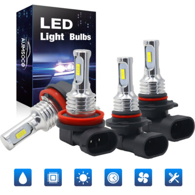 For Chevrolet Equinox 2010-2018 LED Headlight High Low Bulbs Combo Kit 4x 6000K