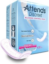 Attends Discreet Bladder Control Pads, 2 Pack/20 Count Each Total 40 pads