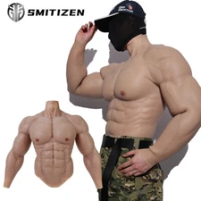SMITIZEN Silicone enhancer Simulation Muscle suit Costume cosplay fake belly