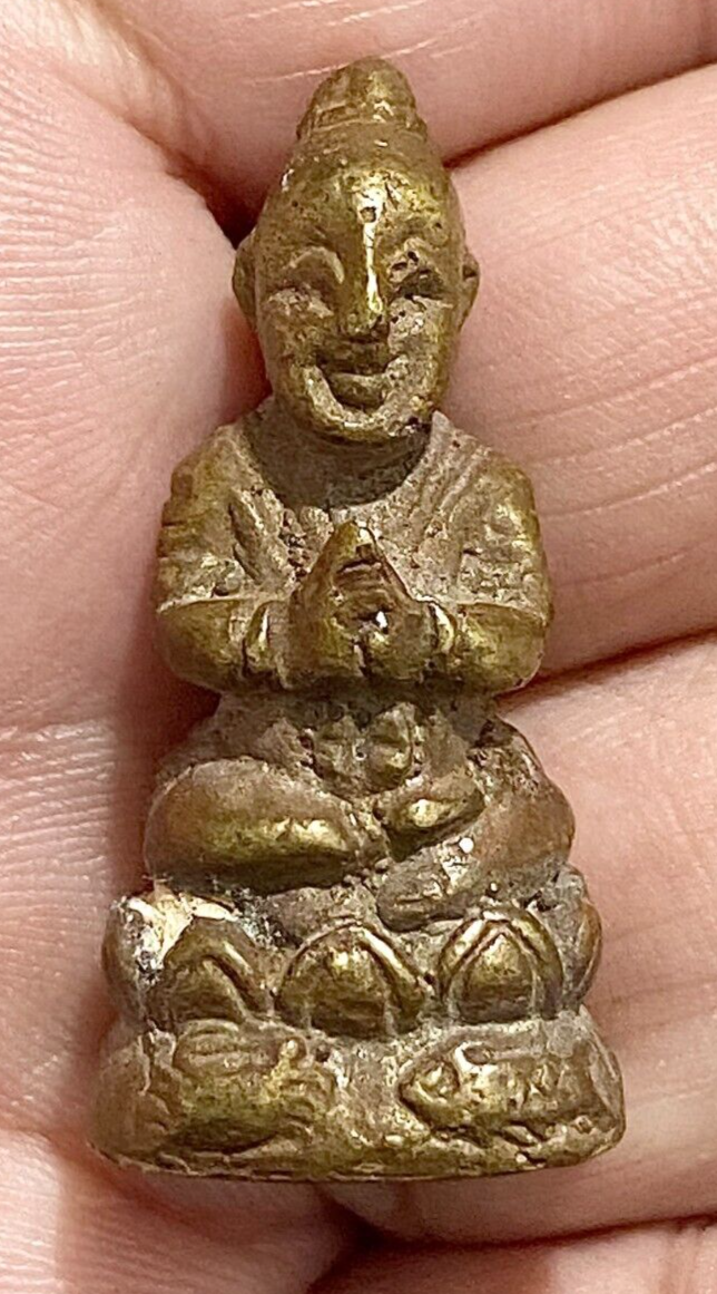 Kuman Thong Lp Tae Magic Spirit Thai Amulet Talisman Lucky Charm Rich Money K015