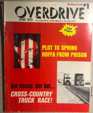 OVERDRIVE vintage Trucking Magazine  June 1970 Jimmy Hoffa