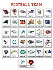 30 Personalized Address labels Sports Football (sf1)