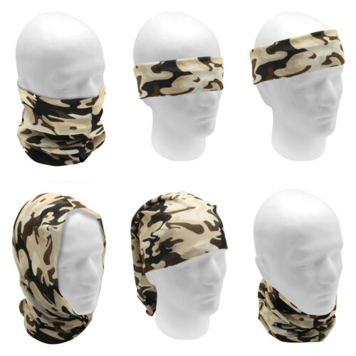 Bandana Tubolare Multifunzione Sciarpa Scaldacollo Facciale Bici Moto - Imagen 8 de 26