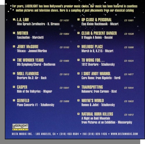 Hollywood's Choice for Movies & TV - New 15 Track, Promo, Classical Music CD! - Picture 2 of 2