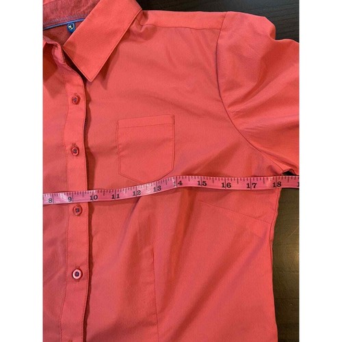 Kuhl Camicia Donna Eryn Donna Piccola Elasticizzata Rosa Salmone Unica Western Minimal - Foto 7 di 13