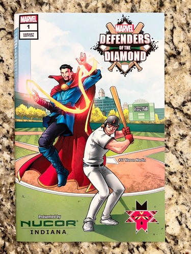 2022 MARVEL DEFENDERS OF THE DIAMANT - BASEBALL PREMIUM COMICBUCH - AUSGABE #1