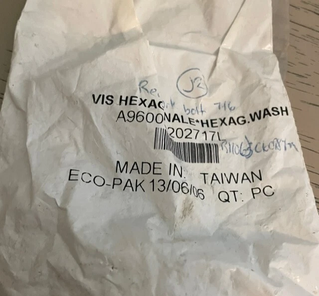 NEW OEM CAN-AM A960001202717L REAR BRAKE BOLT 3B-2 - Image 3 of 3