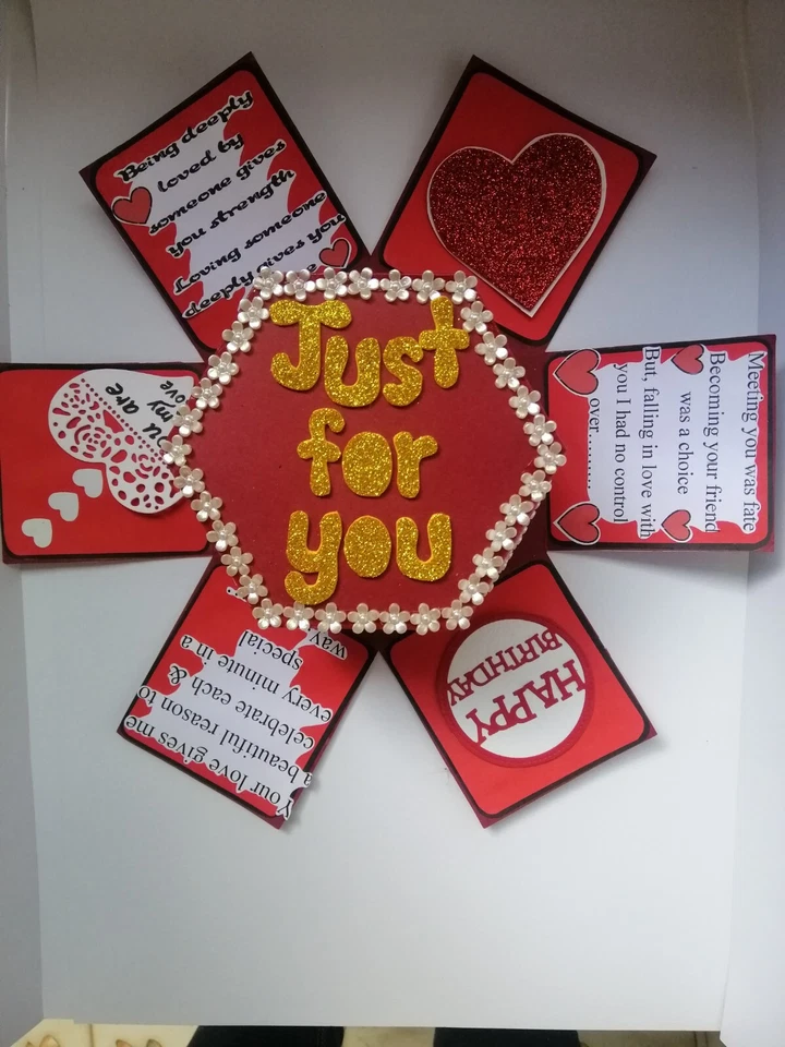 Caja Explosión Hexagonal Multicapa Hágalo Usted Mismo Álbum de Fotos Único Hecho a Mano Arte NUEVO Foto 2 de 4