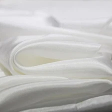 By Yards Silk Ponge 35" Wide Natural White Real Silk Chiffon Sheer Fabric Thin