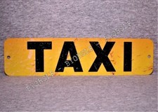Insegna in metallo TAXI cabina taxi autista taxi città noleggio pubblico stand servizio strada