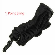 Black One 1 Point Single Point Tactical Sling Band Strap - Quick Release Hook